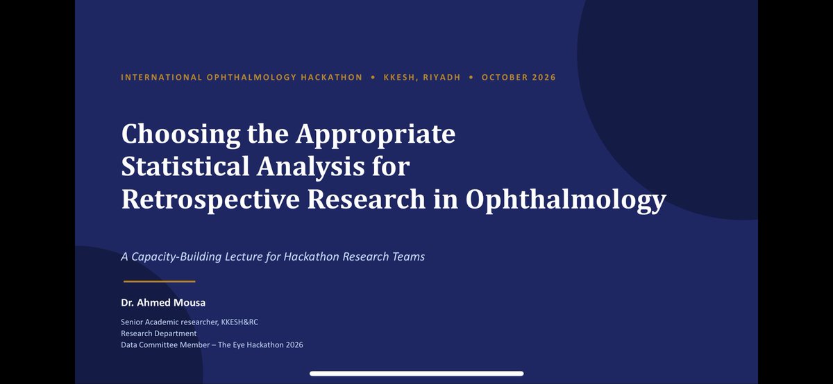Rolaali12's tweet photo. #هاكثون_العيون

Take Home Message : 
It is valuable to develop a mindset of understanding evidence for better clinical research 📑.. 

Recommend read by Dr Ahmed 📗
Epidemiology Beyond the Basics. https://t.co/2GOkWSZ4l0