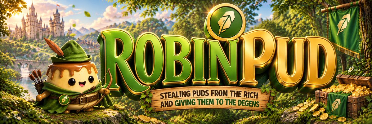 Robinnpud's tweet photo. Steal the puds. Share the puds. Repeat.
RobinPud doesn't miss. 

Every vault on Robinhood Chain is just a dessert tray waiting to be liberated 🍮🏹

Join the forest: https://t.co/EtZkHV2vPv https://t.co/kM81fpfypL