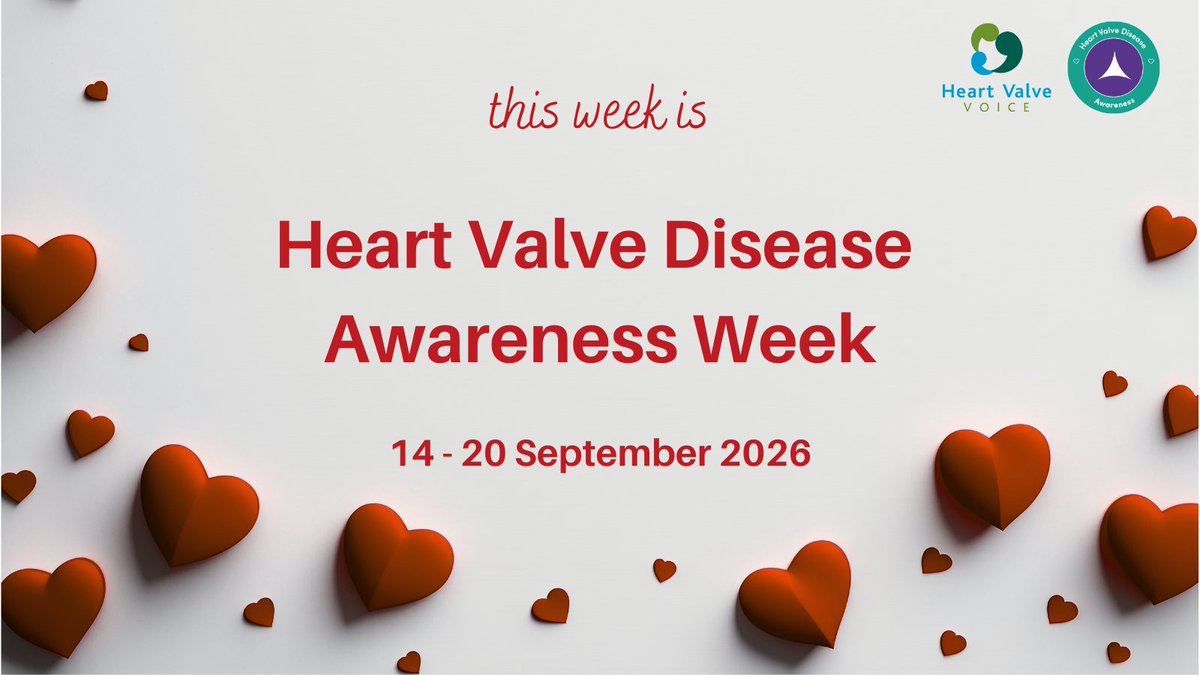 HeartValveVoice's tweet photo. This week is #ValveWeek26
You can help make a difference:
- Share our posts with your friends & family
- Talk to someone you love about heart valve disease
- Learn the symptoms and encourage others to do it too
- Help us make sure more people know when to get their heart checked https://t.co/NsOIKkfVeP