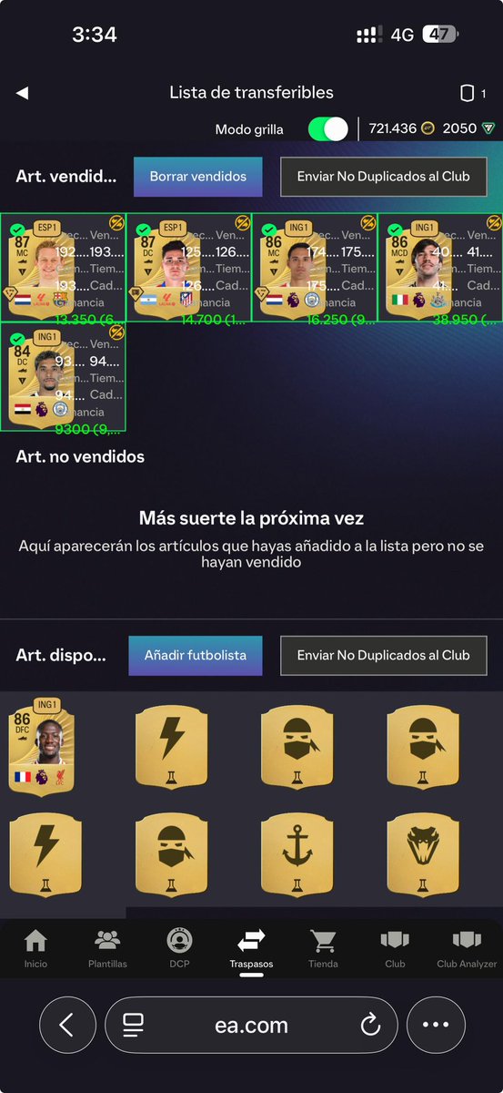 EliteMarketM's tweet photo. Así fue nuestra primera semana de FC 26. 📈

Desde el primer día estuvimos buscando oportunidades en el mercado y aprovechando cada movimiento. 👀

Os dejamos algunas de nuestras operaciones de esa primera semana. 👇 https://t.co/v6vW6tIqKy