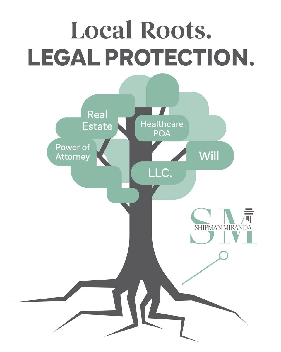 ShipMirandaLaw's tweet photo. From real estate and healthcare documents to wills, powers of attorney, and LLC formation, Shipman Miranda Law provides trusted legal guidance for the decisions that matter most.

https://t.co/SO2PNLom28

#ShipmanMirandaLaw #SCLaw #Attorney #Legal #RealEstateLaw #EstatePlanning https://t.co/3AGGTe34TW