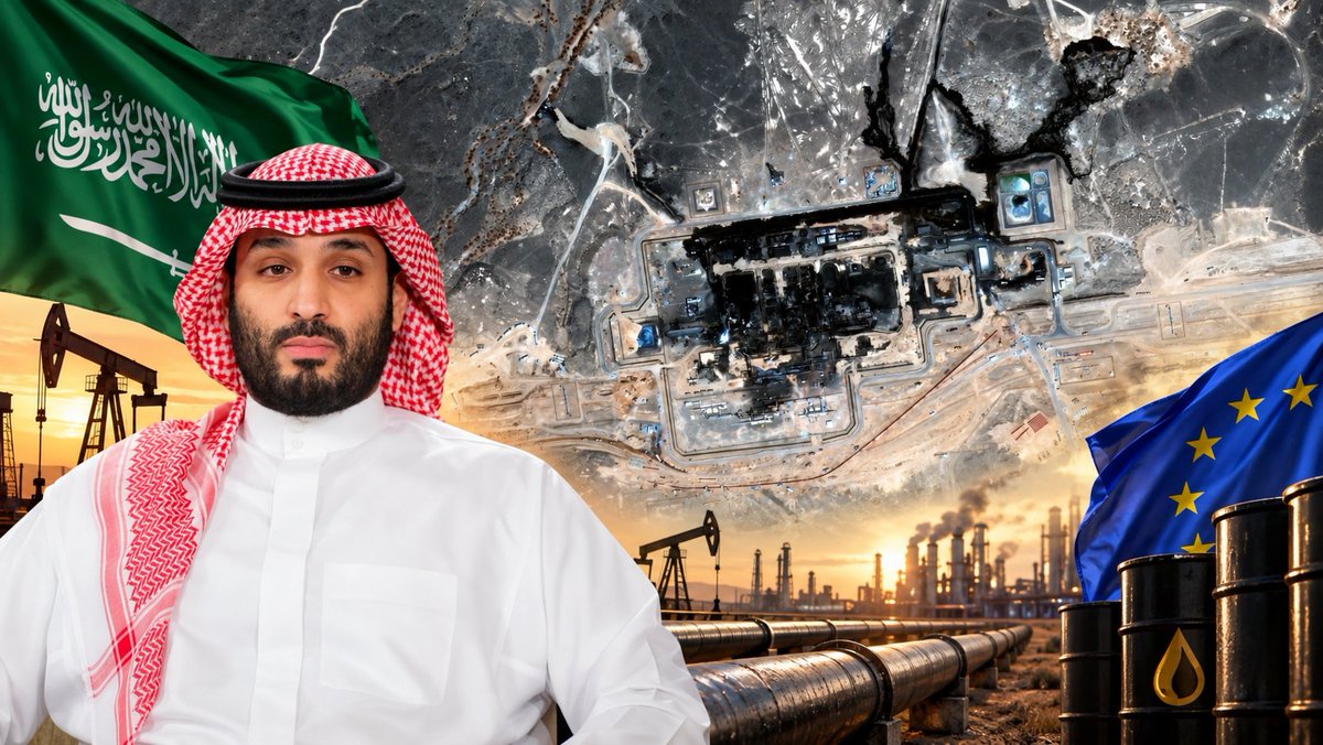 Currentreport1's tweet photo. BREAKING:

Saudi Arabia has told European customers that some late-september crude shipments will be cancelled after drone attack forced the shutdown of its East-West oil pipeline.

This would put pressure on Europe’s oil supplies and could lead to higher crude and fuel prices. https://t.co/C6XfJwPL8X