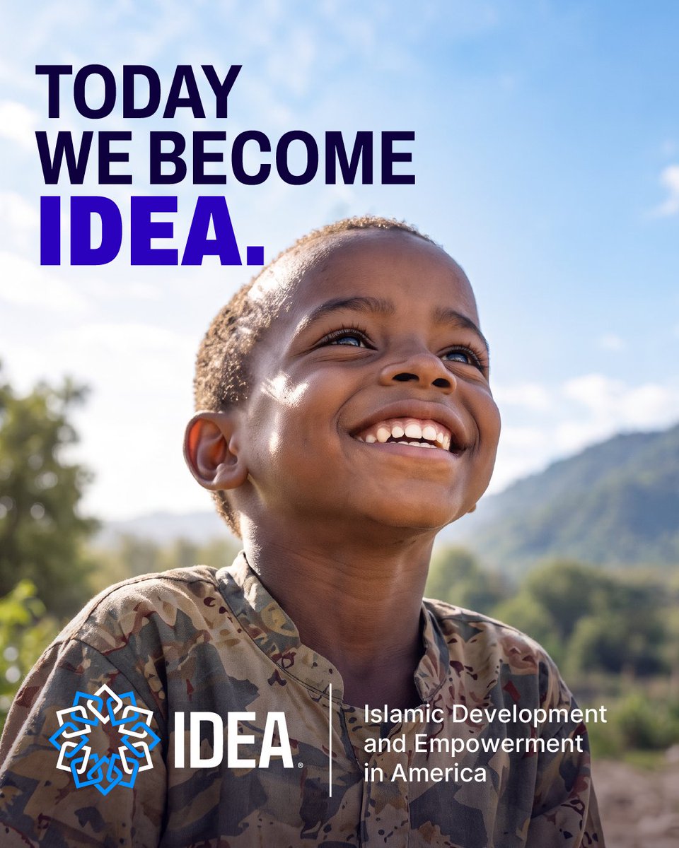 PoweredByIDEA's tweet photo. For over 30 years, we’ve protected and empowered human potential.

Now it’s time for us to take it further. Islamic Relief USA has evolved to IDEA: Islamic Development and Empowerment in America.

It is our honor to continue our work under a name that truly reflects who we are and what we do.