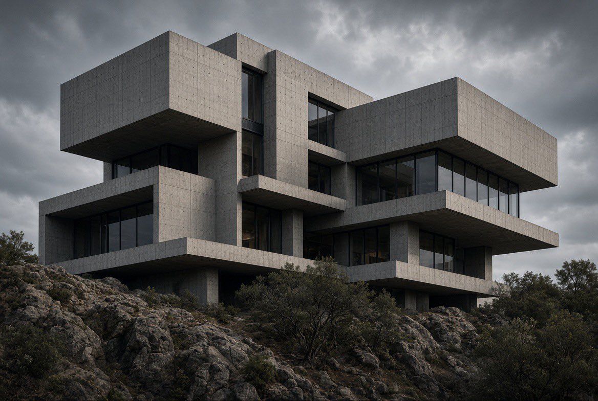 architectvaults's tweet photo. Brutalist design ,Would you live here? https://t.co/kOgMS7GEue