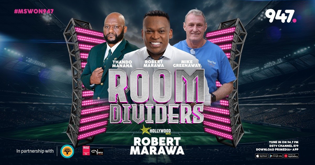 RISEfm943's tweet photo. Rugby never stops moving. 🏉 Join Robert Marawa on Marawa Sports Worldwide, in partnership with FNB, for expert analysis, injury updates, predictions and the latest Springboks talking points. Tuesdays at 6:20PM on 947, Vuma FM &amp; RISE FM. FNB. Help changes everything. https://t.co/okjkiM55Q2