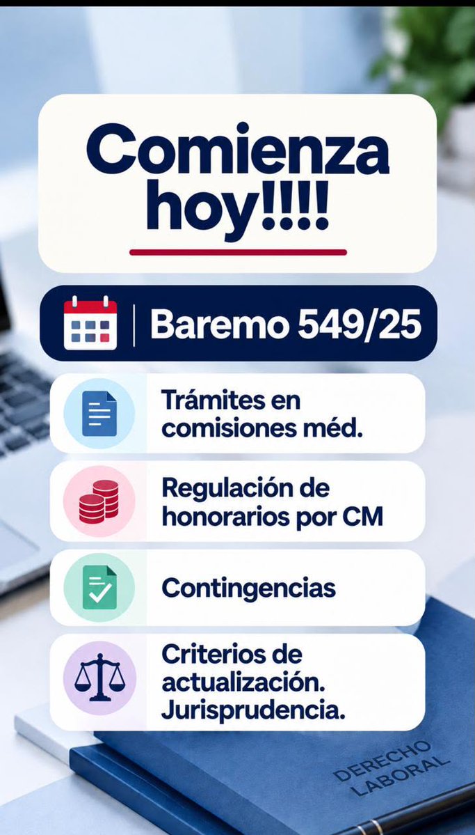 SomosAFTE's tweet photo. HOY. 18 hs. 
RIESGOS DEL TRABAJO
- 4 Charlas virtuales en vivo
- ⁠Martes 15 de septiembre a 6 de octubre. 18 hs.
-MAIL: charlasvirtuales@laboral.org.ar
-INFO: https://t.co/D41CuIkqPQ https://t.co/PQDkjp7EPP