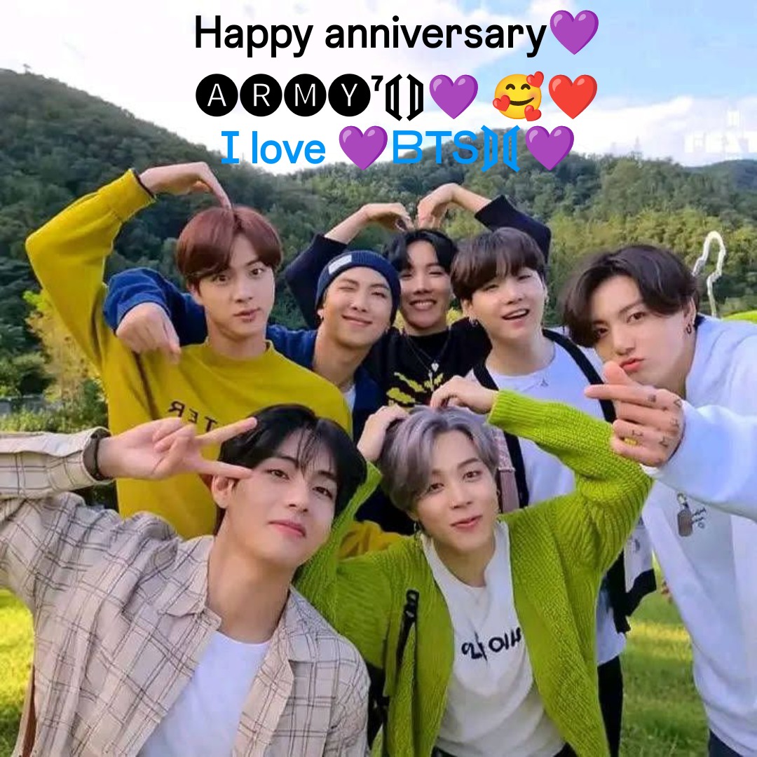 SBiviji's tweet photo. Happy anniversary, ARMY. Thank you for being our constant source of love and strength. https://t.co/EWEZnv4RKh