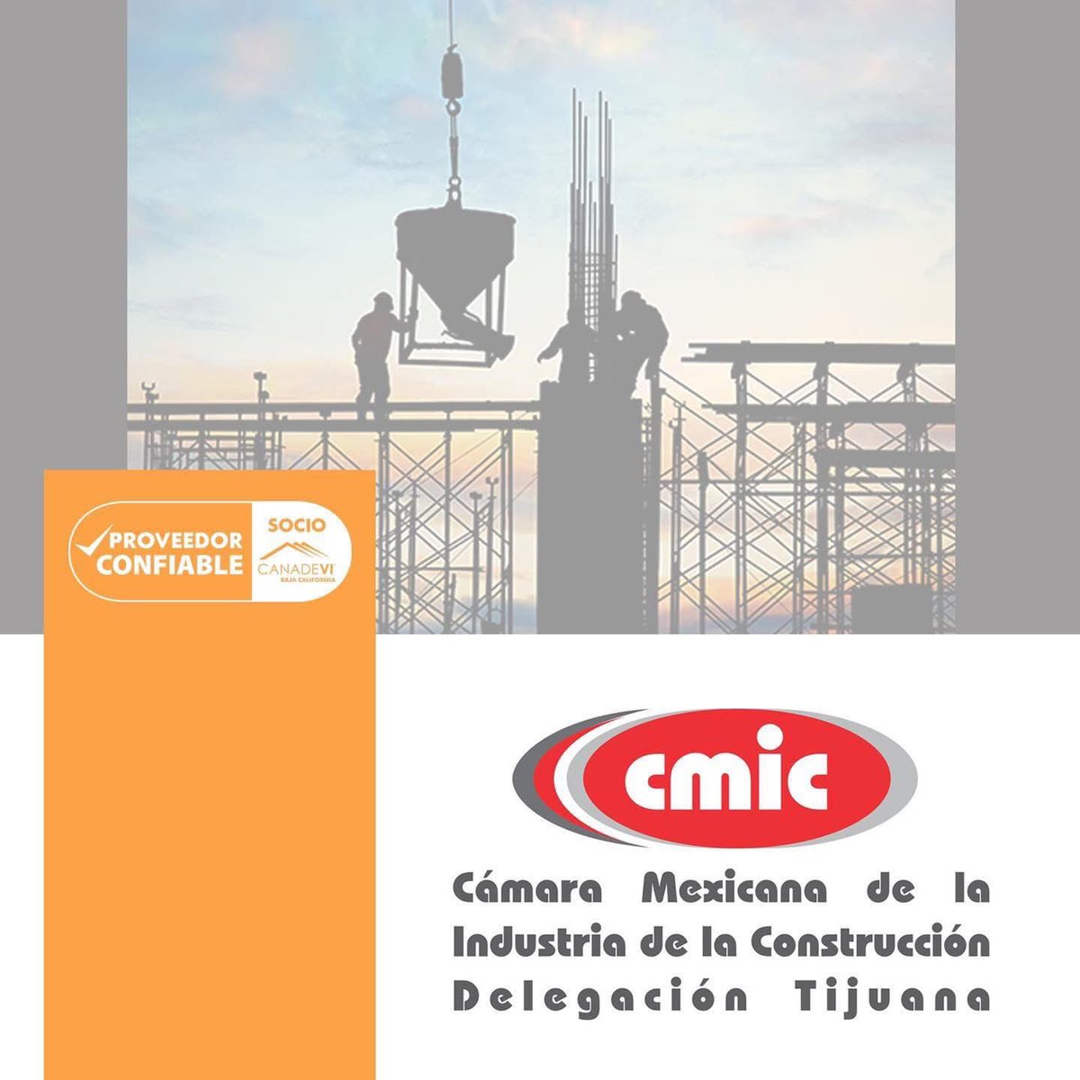 CanadeviBCN's tweet photo. ✅ Confía en CMIC Tijuana  🏢 quien es un #ProveedorConfiable constituido en 1985, que tiene como objeto representar, defender y fomentar los intereses generales de los industriales de la construcción.  🏗🚧. 🙌🏼

#SoyCanadevi https://t.co/J3vWl0SixW