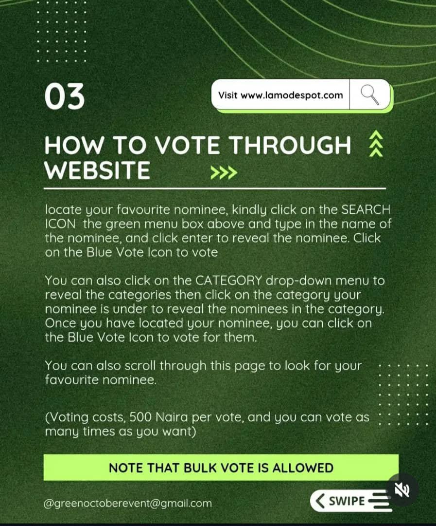 devasss__hq's tweet photo. DEVASSS!!! 🚨

We have 8 HOURS LEFT to vote for Dede as La Mode Trendsetter of the Year (Female)! 👑

Follow the steps below &amp; VOTE NOW! 

Voting ends TONIGHT at 11:59 PM WAT! 

We have to bring this award home🥹🏆

#dedeashiogwu https://t.co/SQn6lNgS1J