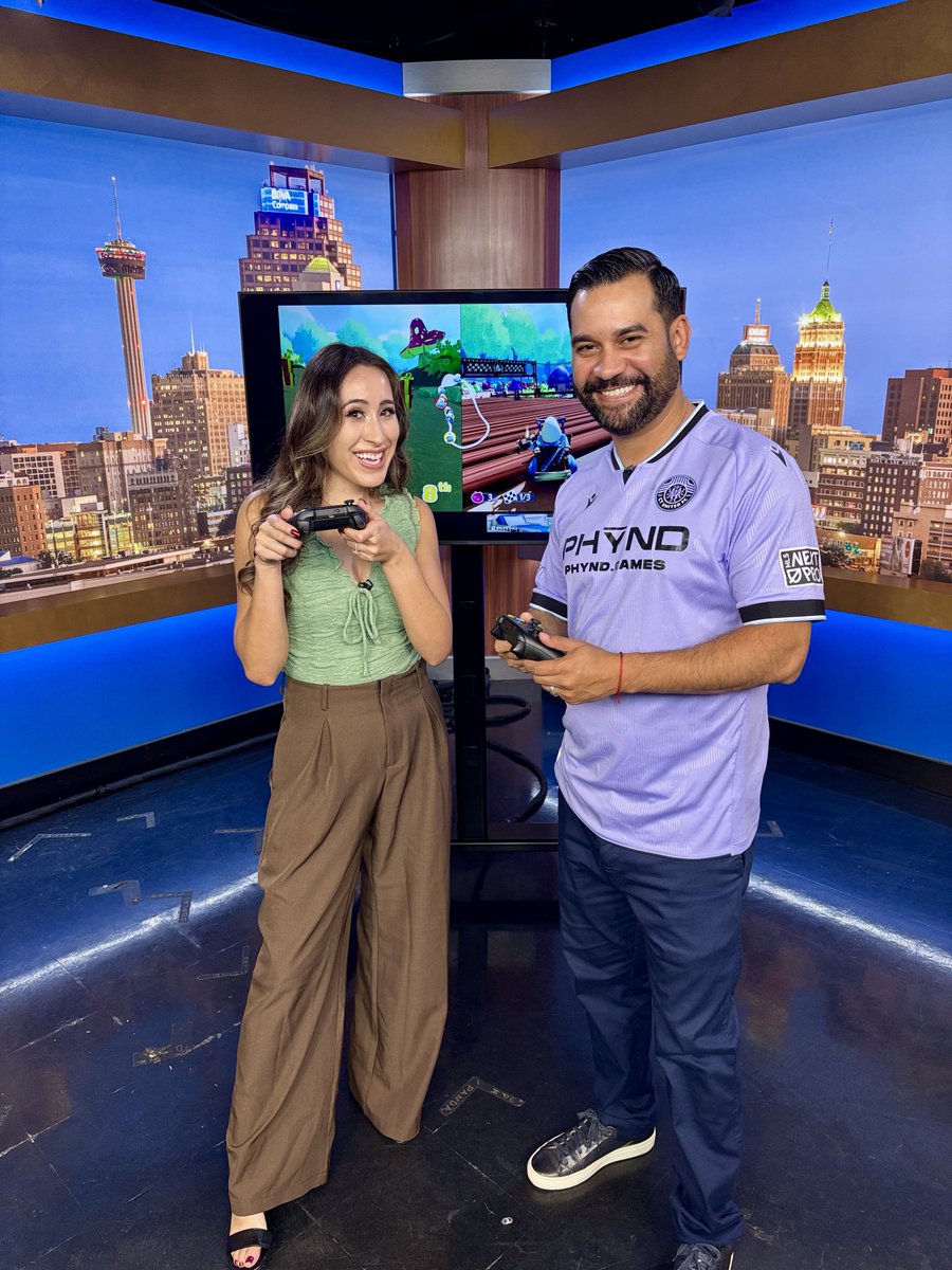 phyndgames's tweet photo. Next stop on the FREE gaming tour: San Antonio's @news4woaitoday! 🎮
Big thanks to @MichaelaReports and the team for having @Meta_Ney on the show!
Keep an eye out — the segment drops soon! 👀
#PHYND #WOAI #FreeGaming #Gaming #SanAntonio https://t.co/GteOtjmP3f