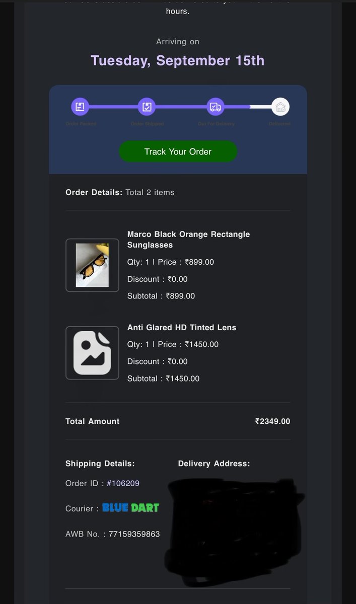 atul_s5's tweet photo. @ShiprocketCare After innumerable calls wid seller &amp; u smehow managed to get my shpment couriered again.Yet your delivery partner refused to come to my doorstep,claiming his job was only to reach the building.He simply left with parcel. PATHETIC.@ShiprocketIndia @BlueDart_ @BlueDartCares https://t.co/vjeprI7Db2