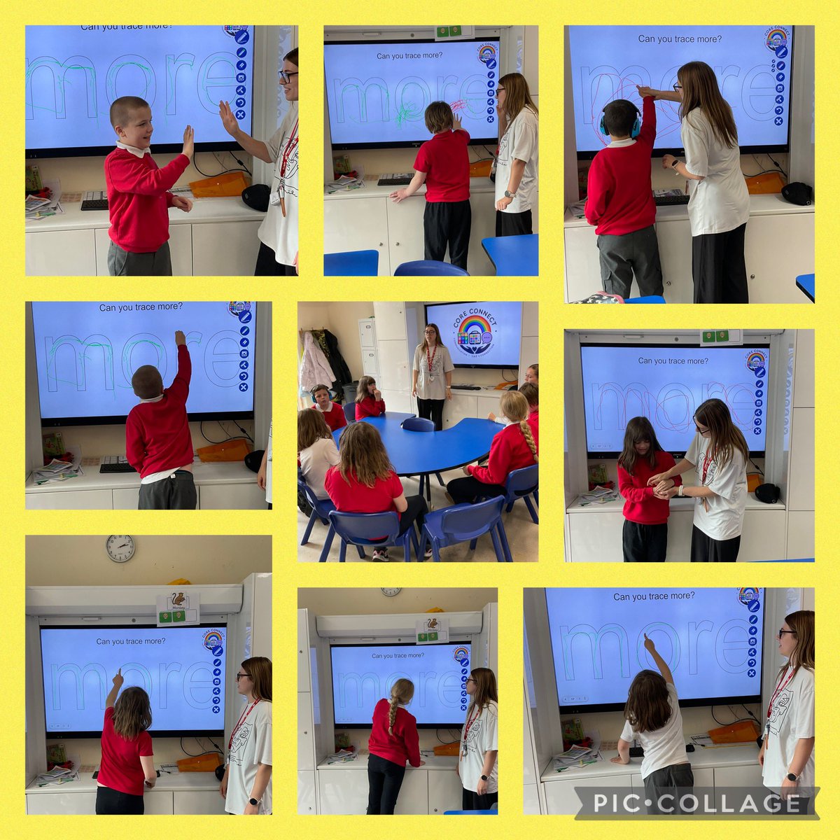 YsgolHenFelin's tweet photo. This morning in #DosbathMelynB we had forest schools, where we completed an obstacle course, climbed trees and cooked up a storm in the forest kitchen!🐞🐛🌳Then this afternoon, we explored our first #YHFCOREconnect word, which was ‘more’. 🌈🌟 https://t.co/P1yH3juf8h