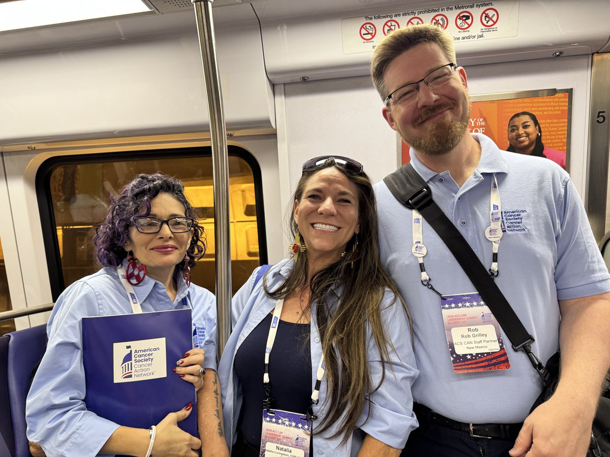 ACSCAN's tweet photo. And they’re off! Cancer advocates head to Capitol Hill to attend meetings with their members of Congress. The best way to get there? @wmata, of course! Just like the locals ✨

#CancerLobbyDay https://t.co/1dHrTTTaDd