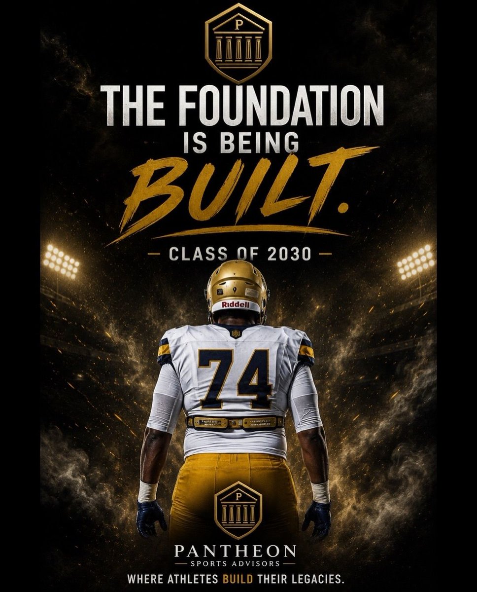 pantheon_sa's tweet photo. Name a freshman starting at right tackle for the No. 1 team in America.

There's one. 6'4", 303.

Kohlton "Griff" Harris, STA, class of 2030.

Florida. Miami. LSU. Ole Miss. Colorado. Already.

https://t.co/eRHDM5aZdD https://t.co/eHjndTVe3D