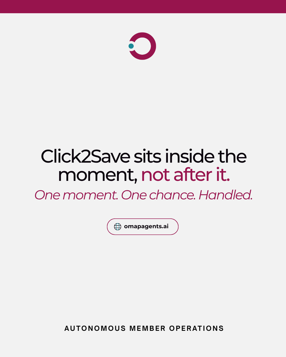 OMAPagents's tweet photo. Click-to-cancel changes the retention job.

If the save conversation only happens after a cancellation request is processed, you are already late.

The opportunity has to live inside the flow, not in a callback queue.

How has your cancellation process changed? https://t.co/SekJLAvw3z
