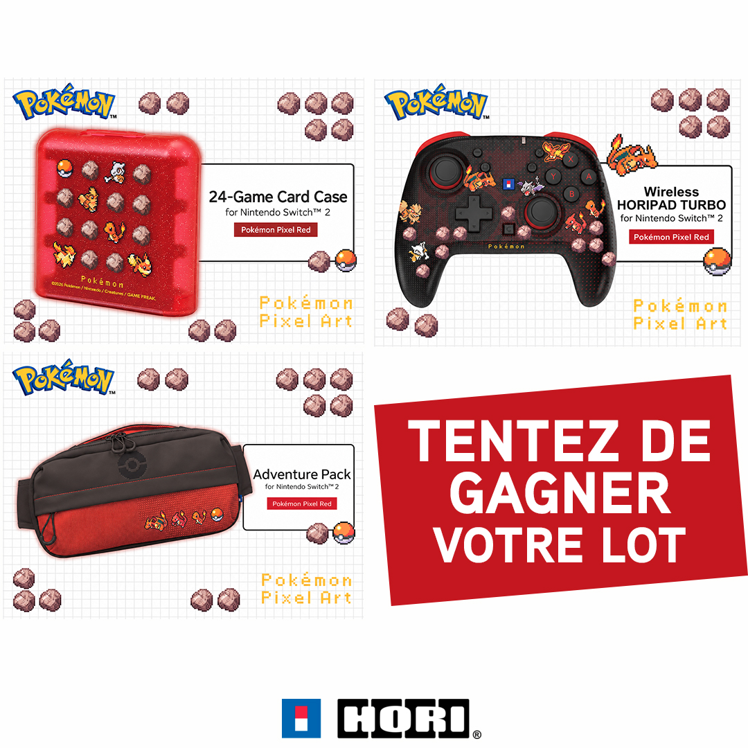 Micromania_Fr's tweet photo. Regardez ces magnifiques accessoires HORI Pokémon | Pixel Rouge 🤩 Vous pouvez les retrouver dans nos rayons et Ils sont à gagner ICI ⤵️

🔥 Like⁣⁣⁣, RT &amp; Follow @Micromania_Fr
🔥 Mentionne en réponse un ami avec #MicromaniaPokémon

Tirage au sort dans 7 jours ! https://t.co/GqejvFboqt
