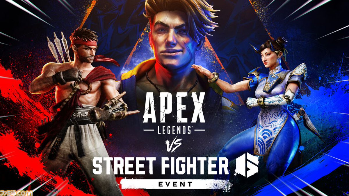 famitsu's tweet photo. 【Apex】『スト6』コラボ発表。レジェンドたちが波動拳や瞬獄殺をぶっ放す！ 豪鬼ジブのビジュアルに衝撃
https://t.co/2hjYqKtIWi

手足の長さが完璧にマッチしたダルシム風パスなど、コラボスキンは意外な組み合わせながらベストフィット。オリンパスが格ゲーの熱気溢れるフィールドへ。 https://t.co/Hv22PROpLI