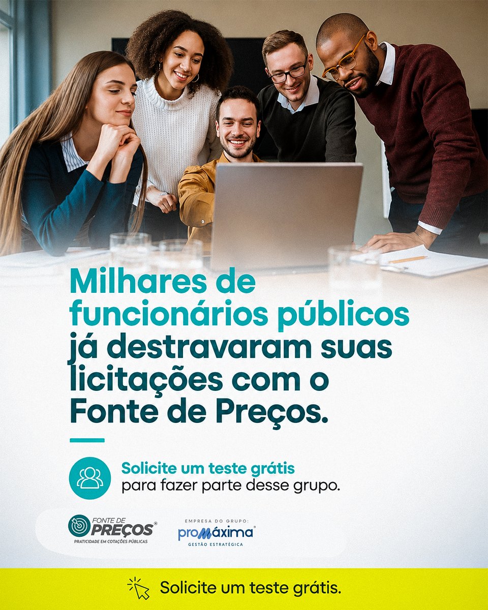 FonteDePrecos's tweet photo. Sua equipe também pode ganhar tempo e produtividade na rotina de compras públicas. 

Centralize informações, simplifique pesquisas e tenha mais agilidade para conduzir cada etapa da contratação. 

Experimente o Fonte de Preços.

#FonteDePreços #Licitações #ServidorPúblico https://t.co/VcjYmWwd7Q