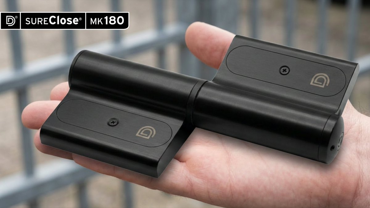 DDTechGlobal's tweet photo. SureClose® MK180 delivers compact, hydraulic 180° self-closing control with adjustable closing &amp; latching speeds for high-traffic gates.

👉 https://t.co/4M4mx3KBWT

#SureClose #MK180 #GateHardware #FencePros #DDTechnologies https://t.co/q0vE77680u