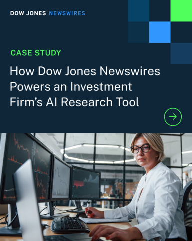 DowJones's tweet photo. How do you stop GenAI hallucinations? Feed your LLMs absolute truth.

An investment firm integrated #DowJonesNewswires data feeds into its AI research tools—powering faster, high-fidelity analyst reports. Learn more: https://t.co/DlwiqI6NHm 

#FinTech #AI https://t.co/hyhxRg5ozZ