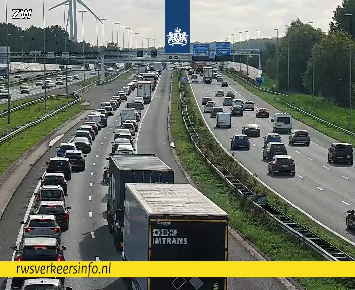 Ongeval op de A4 richting Den Haag