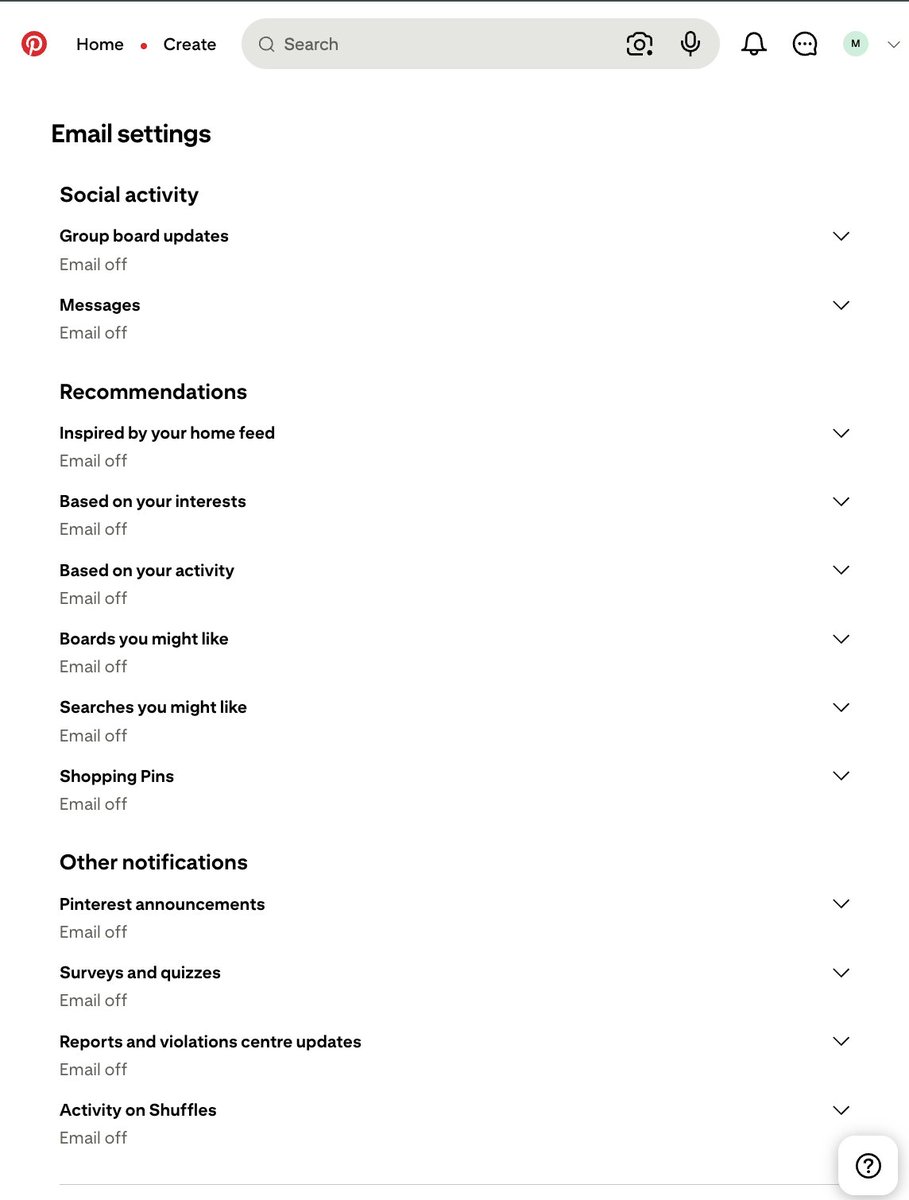 DevtoShip's tweet photo. Lowkey Pinterest is based, spamming the fuck out of you with all these categories. #pinterest https://t.co/aXkRbCmoWt
