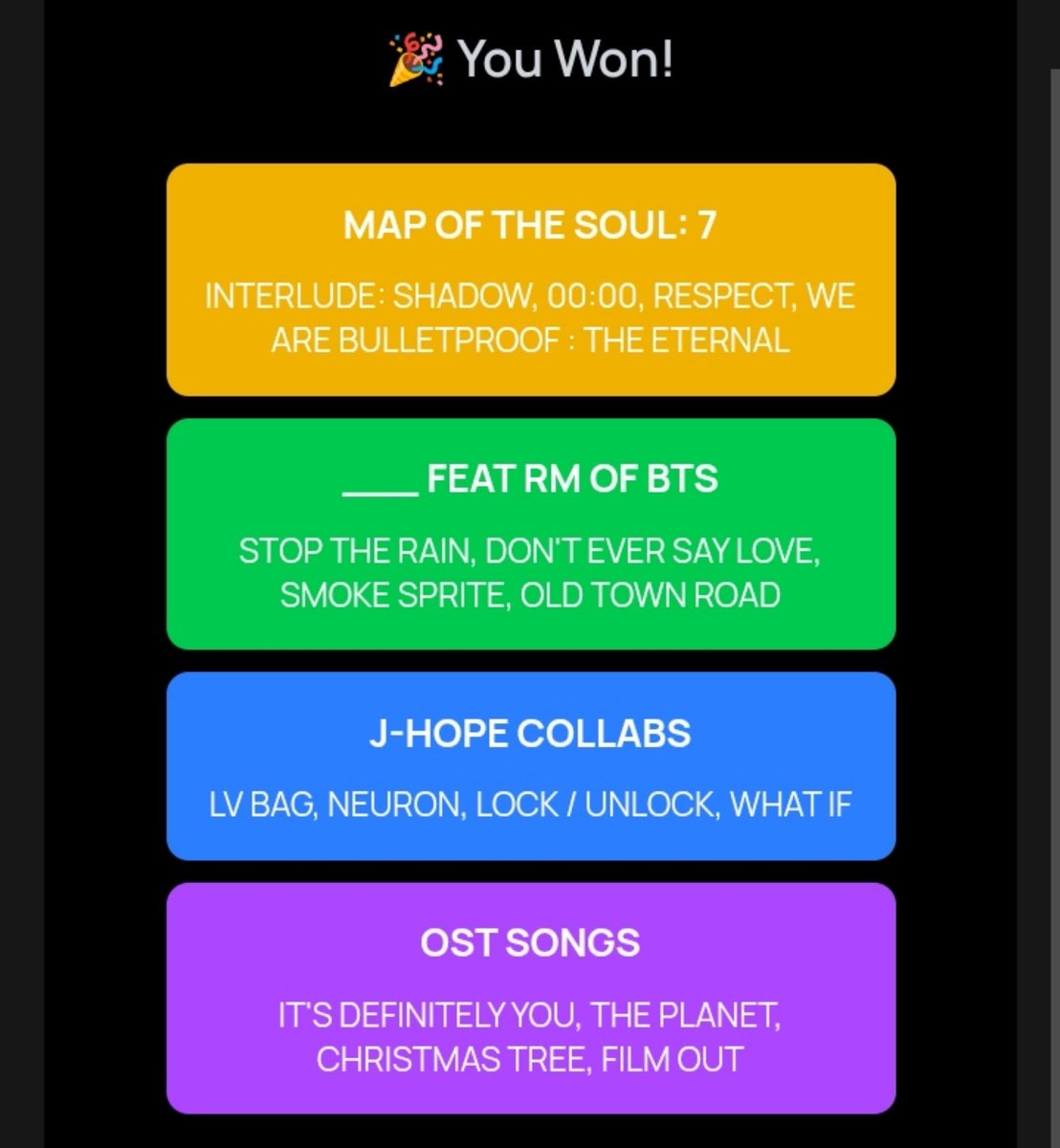 aVi_NJYHJVJ7's tweet photo. TODAY'S BCD GAMES (SEP 16)
HEARDLE : π§ : ANSWER : LOVE MYSELF
#bcdheardle
FILM OUT : π₯ : RUNNING WILD
#filmout
BLUE & GREY : MAZES
#blueandgrey
SO4MORE : π¨π©π¦πͺ
#So4more
#bcdapp
#bcdblueandgrey
#BCDgames
#bcd_app_blueandgrey
#bcdtrades https://t.co/40BVuGa5kG
