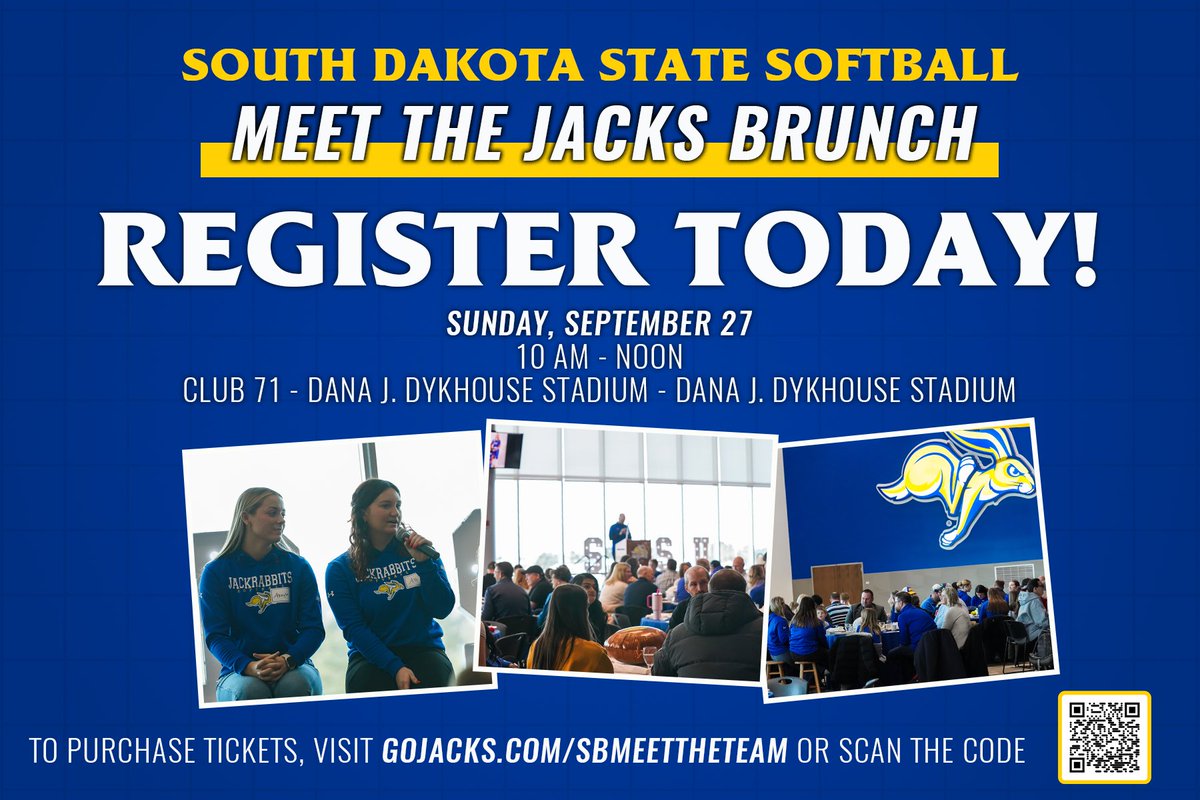 GoJacksSoftball's tweet photo. Less than two weeks from our Meet The Jacks Brunch. There's still time to sign up!

🔗 https://t.co/ktsobOKAWT https://t.co/cA7bk3gpkX