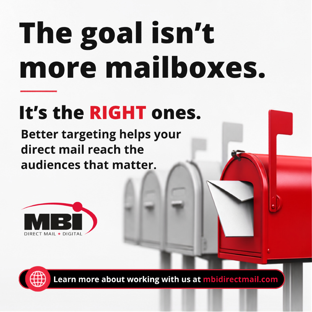 mbidirectmail's tweet photo. The goal isn’t to get your mail into MORE mailboxes. It’s to get it into the RIGHT ones.

MBI uses data-driven targeting to help you reach better-fit prospects, create more qualified conversations, and turn direct mail into real growth.

https://t.co/lWpBEDIzEg https://t.co/rAkkWdcpDt