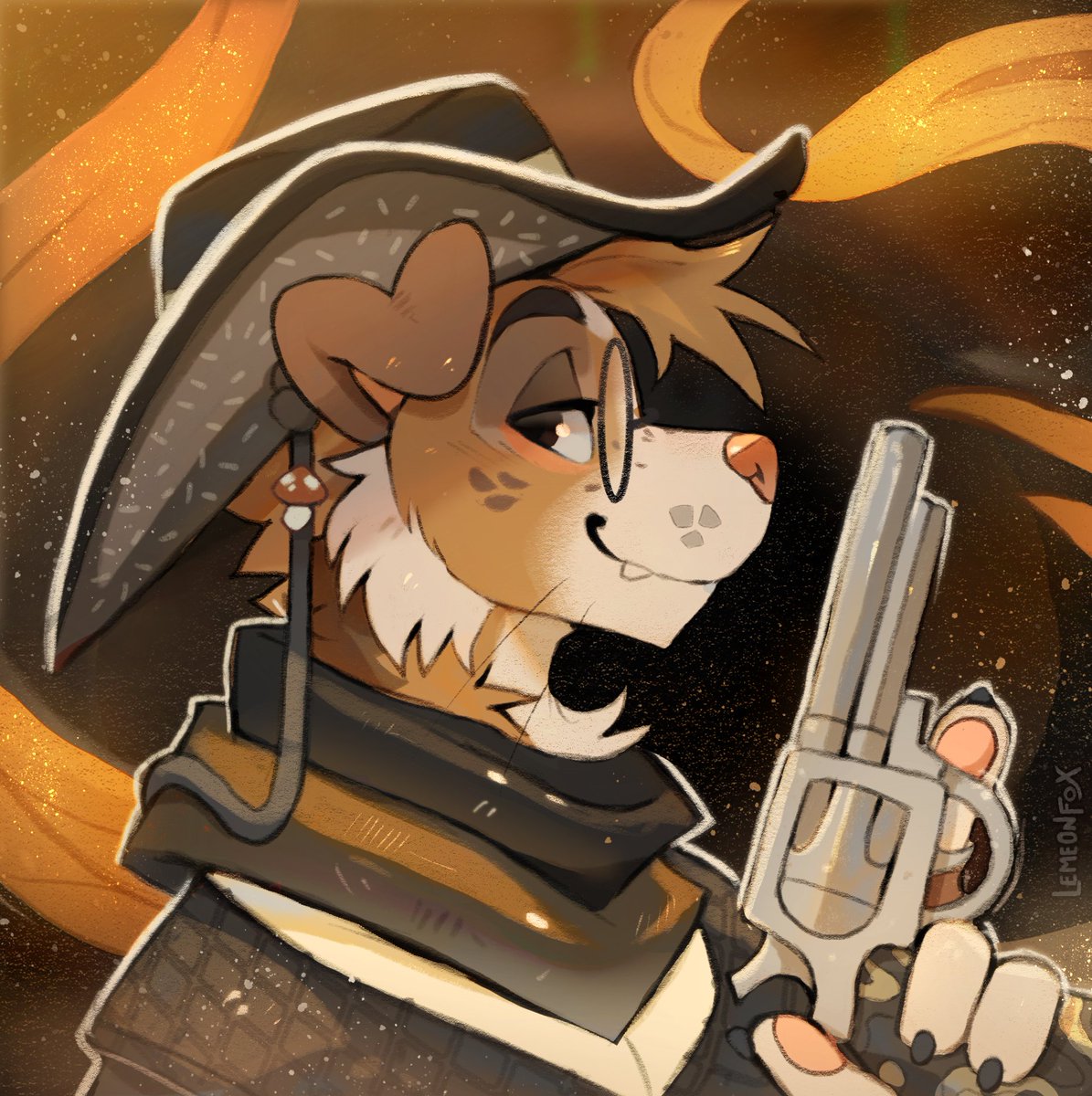 SpaceCadet070's tweet photo. Had this amazing art done 
by:@LemeonFox https://t.co/WUMqXrDqQb