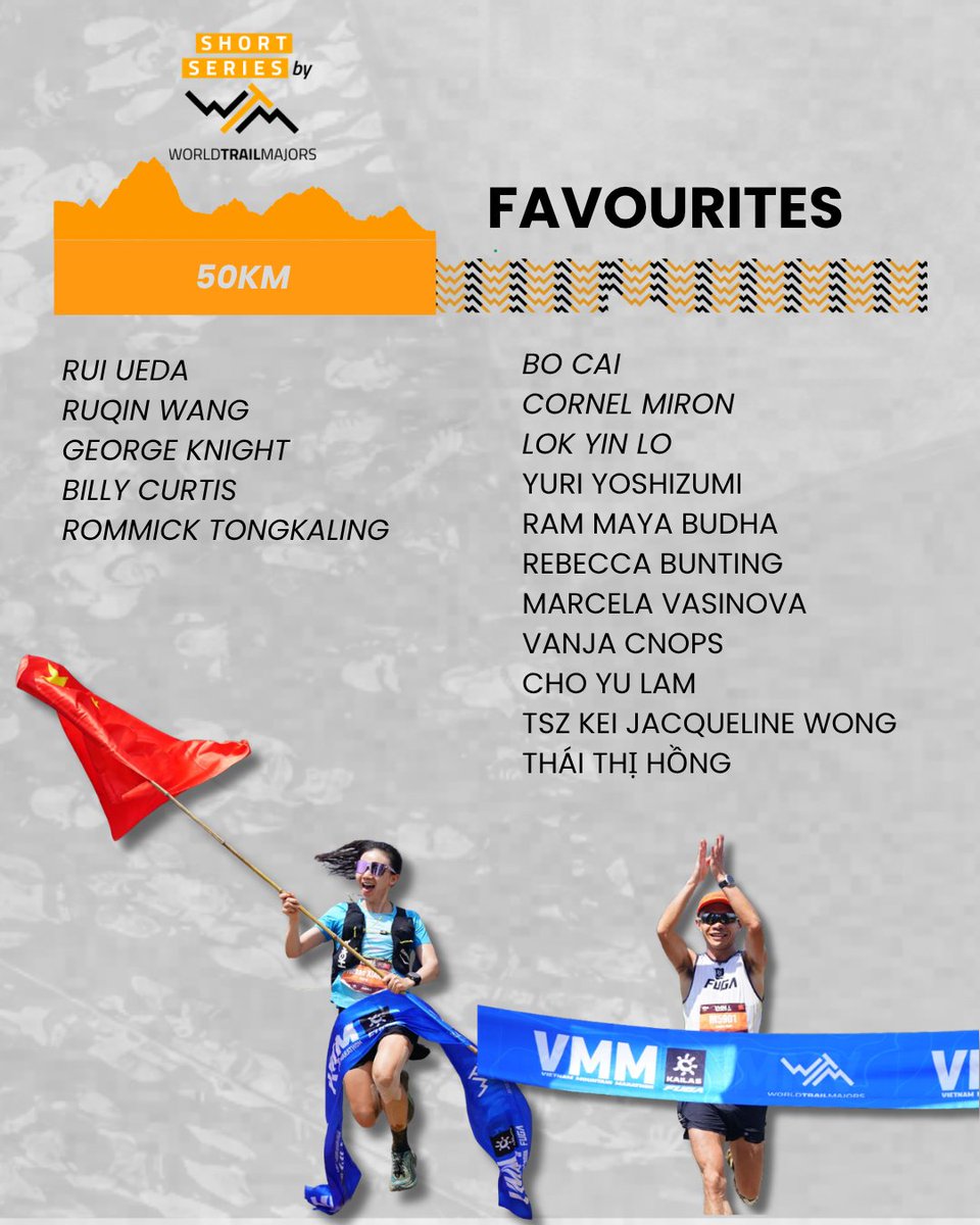 worldtrailmajrs's tweet photo. With the 100K part of World Trail Majors and the 50K in the Short Series, there’s plenty to look forward to across both start lines. ⛰️

Swipe for the distances, elevation gain, last year’s champions and the names to watch this weekend.

Who will you be cheering for? 👇 https://t.co/DpnAzdIqL6