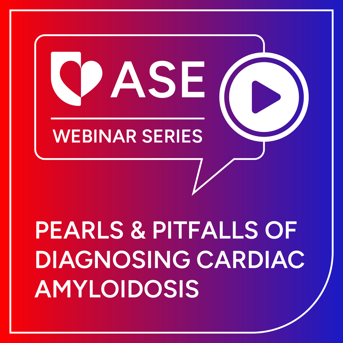 ASE360's tweet photo. This #ASEWebinar builds on foundational amyloidosis imaging skills through a case-based exploration of advanced strain echocardiography, artificial intelligence, and the evolving role of ultrasound in clinical trials.

Sign up: https://t.co/8aMQocGob5 https://t.co/1A2Q0iCLdT