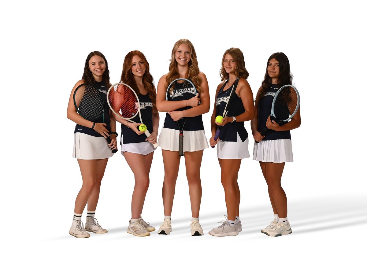 FrancescaBish12's tweet photo. Our Lady Blue Devils Tennis Team is 5-0 in the MAC!! Varsity plays at home today and tomorrow, 4:00pm @Rec Center courts. If you don’t have plans… stop by and cheer them on! Let’s go!!!  💙🎾💛🎾💪🏻 https://t.co/e3SmdLqRVr
