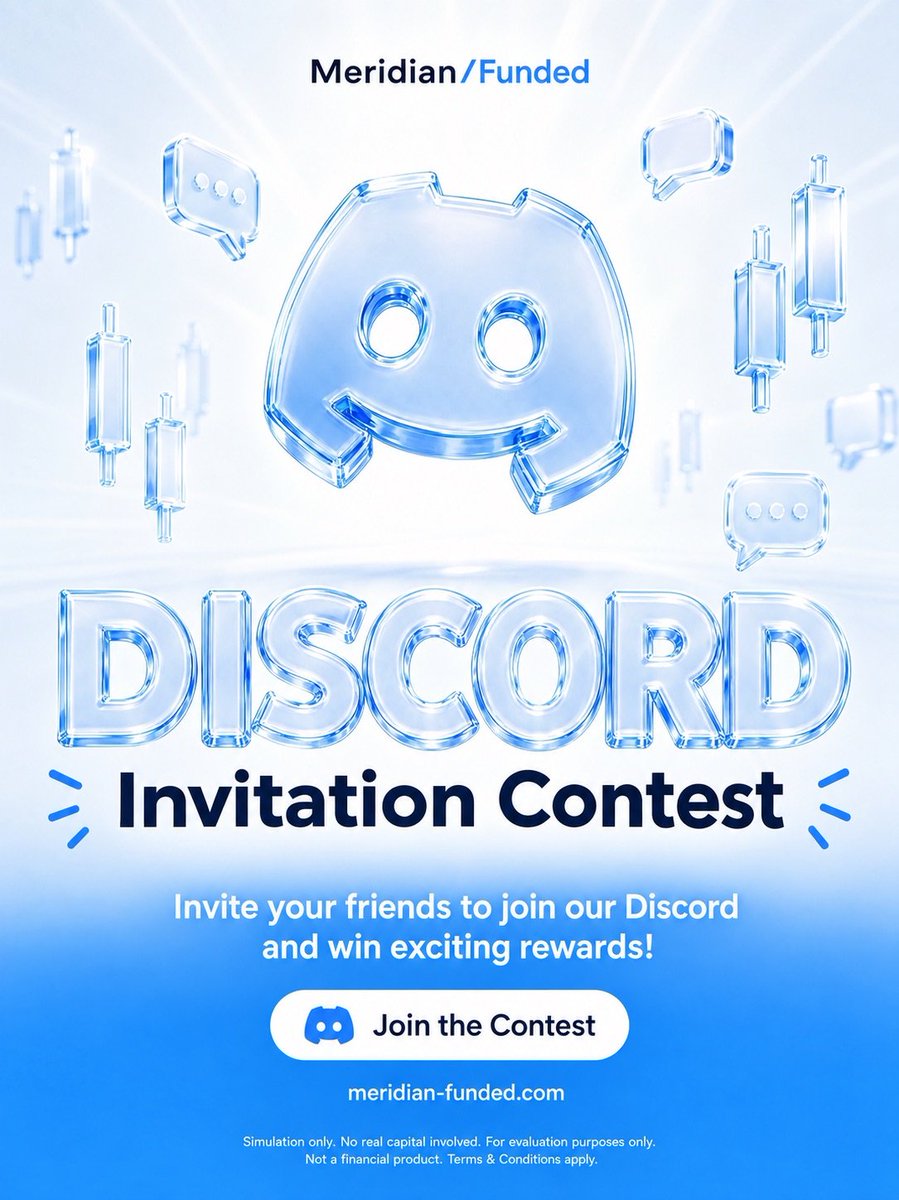 MeridianFunded's tweet photo. 🚨 MERIDIAN FUNDED DISCORD INVITATION CONTEST IS LIVE! 🚨

               Invite and Get Rewarded. 💰🏆

We’re launching a special Discord Invitation Contest.

All you have to do is invite your friends to join Meridian Funded  Discord Server.

The more you invite, the bigger your reward.

🎟️ Want to join? Head over to our Discord and open a ticket to for the contest.

Don’t miss your chance to win BIG! 
#MeridianFunded #DiscordContest #MeridianCommunity