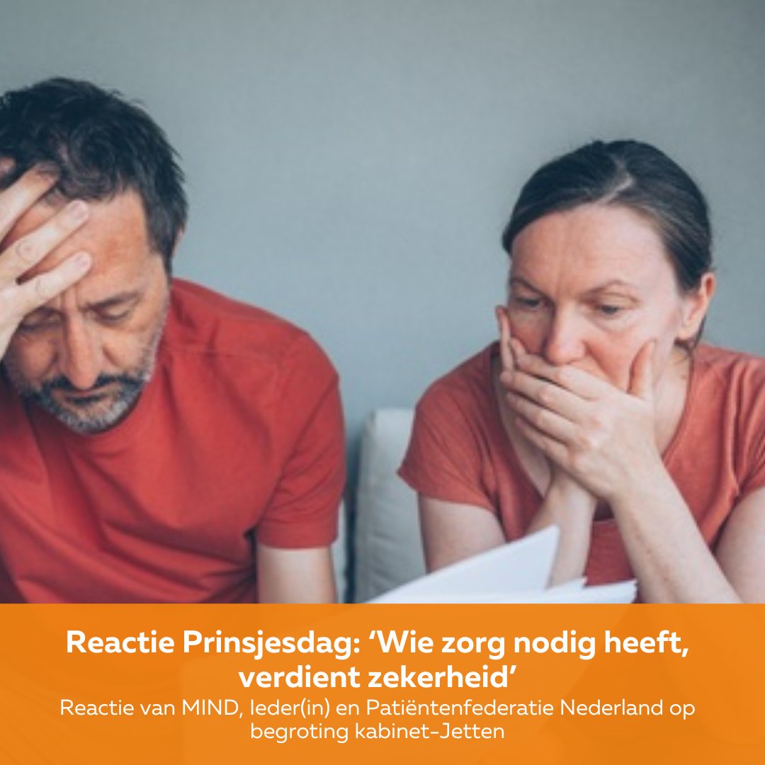 wijzijnmind's tweet photo. Gezamenlijke reactie koepels op Prinsjesdag 2026 en Miljoenennota 2027: 'Wie zorg nodig heeft, verdient zekerheid' https://t.co/dx6zPGEU7F https://t.co/Iiuw7fRalb