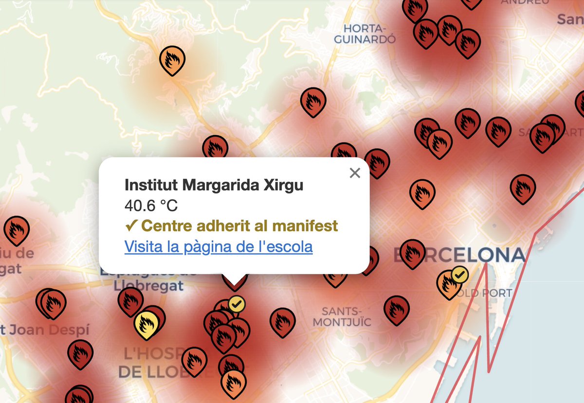 BoigBCN's tweet photo. He entrat per 1r cop a la web aulesquecremen, on 274 centres educatius mesuren diàriament la temperatura a les aules. 
Serà l'últim cop que hi entro perquè ara mateix crear un grup terrorista m'agafa una mica malament. 

Avui 15/9/2026 mitjana de 31,23º. Màximes >40º mínimes >26º https://t.co/DmcwxzxFuH