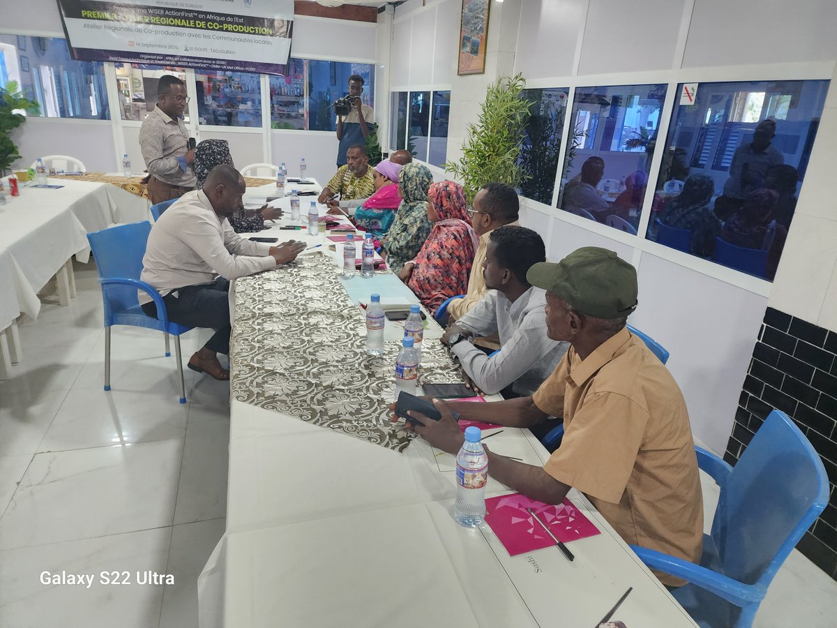 agence_anm's tweet photo. 🌍 WISER Afrique à Djibouti 🇩🇯  Tadjourah

Sous l’autorité de M. le Préfet de Tadjourah, l’@ANM_Djibouti a poursuivi la démarche WISER Afrique 
🎯 Aléas prioritaires, impacts et besoins des acteurs locaux au cœur des échanges
#WISERAfrica #Djibouti #Tadjourah #ANM #Climat https://t.co/451mcygPSW