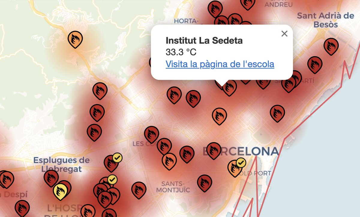 BoigBCN's tweet photo. He entrat per 1r cop a la web aulesquecremen, on 274 centres educatius mesuren diàriament la temperatura a les aules. 
Serà l'últim cop que hi entro perquè ara mateix crear un grup terrorista m'agafa una mica malament. 

Avui 15/9/2026 mitjana de 31,23º. Màximes >40º mínimes >26º https://t.co/DmcwxzxFuH