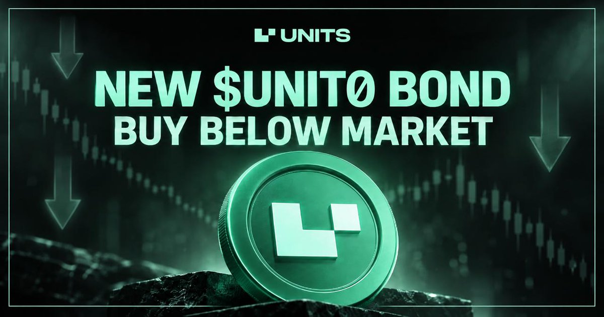 UnitsNetwork's tweet photo. Looking for a better entry into $UNIT0? 👀

A fresh bond is now live on @debitum_app  — 16.09% below market

No OTC. No middlemen. Just an onchain deal 🤝

Worth a look 👇

https://t.co/eDRLB7YaeR