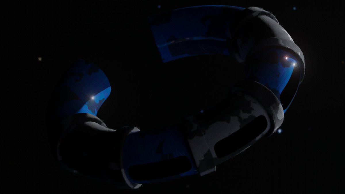 yoedamen's tweet photo. #SST26 Day 15, Derelict. What were the bandits up to? They were in the process of illegally scavenging abandoned ring stations.

#spaceshiptember #b3d #blender3d #3DCG https://t.co/Lhyipw4wV3