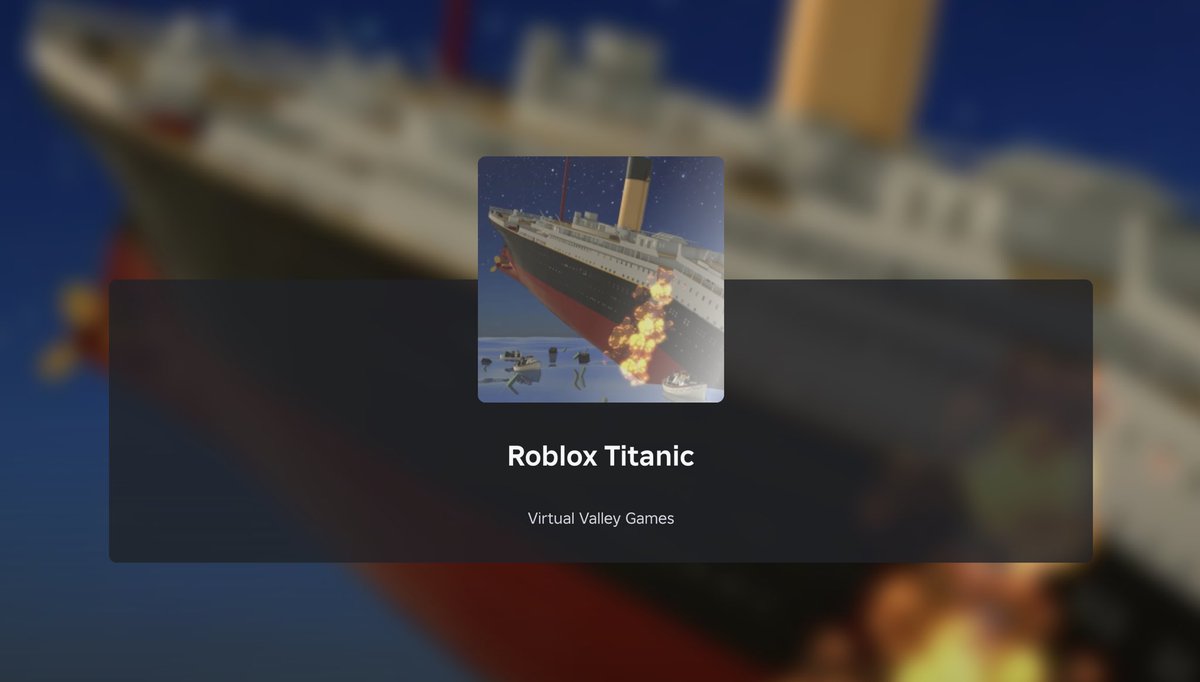 TheAmazemanRBLX's tweet photo. Roblox Titanic is back online!

Thank you for all your love and support in the past month!

❤️ ⚓

https://t.co/qDEzGX0XQY https://t.co/5f8GULSLFg