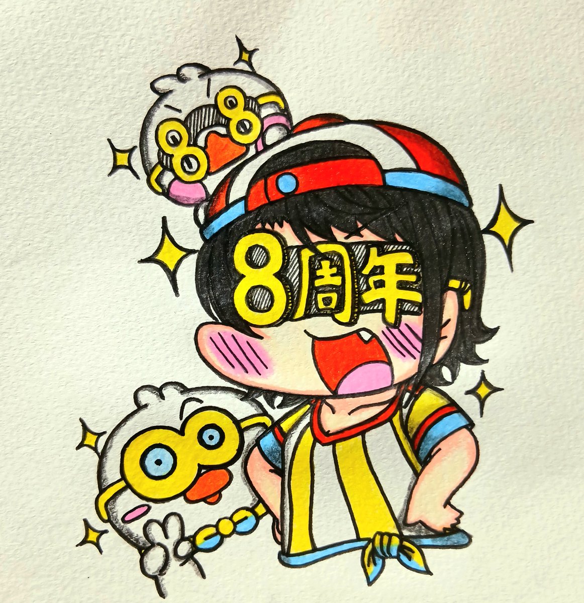 ibonnko's tweet photo. スバルちゃん活動8周年おめでとうご！！！！！！！
🎊🎊🎊
💪🐙💪
  🦵🦵

またこの日を祝えたこと、誇りに思うしとても嬉しく思います！
これからもスバルちゃんの活動を応援し、そして楽しませて頂きますわん！✨💪🐙💪✨

いつまでもスバルちゃんと共に！！！
#プロテインザスバル
#大空スバル8周年 https://t.co/Le6HjDp7Bk