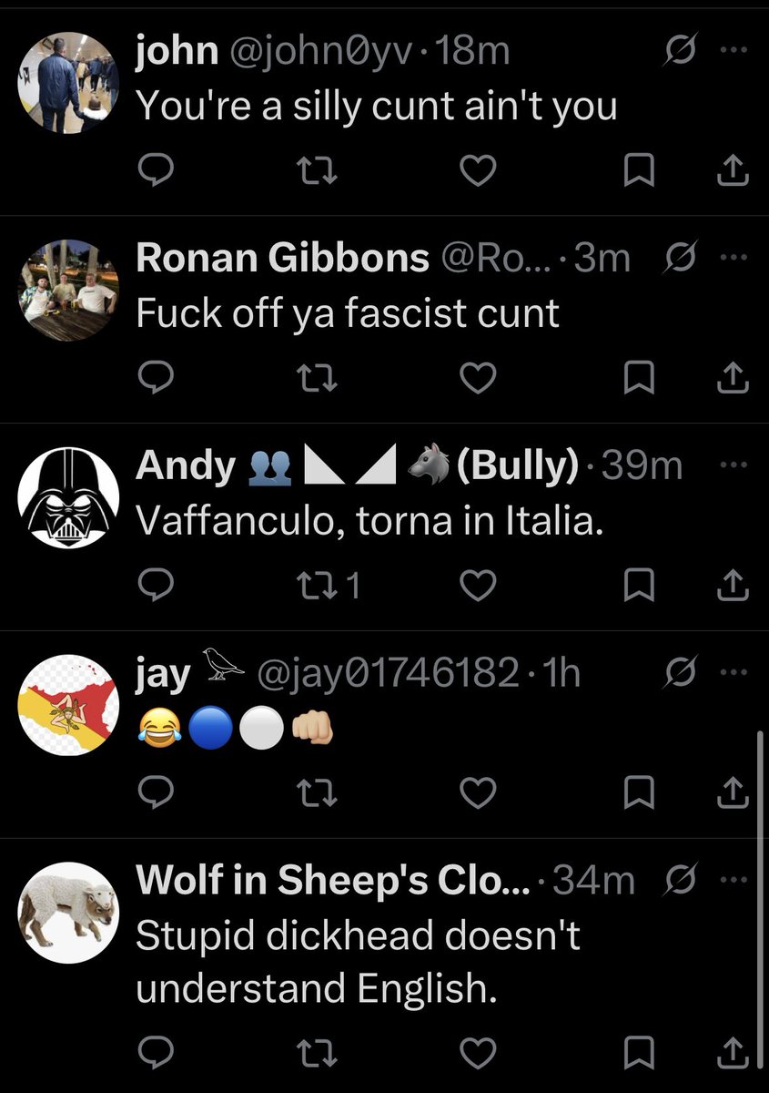 MauritoQuehabla's tweet photo. These are some of the RACIST comment Im receiving from the WOLVES FANBASE,  changing the greeting back by sending you a huge good luck for the rest of the season , Sunday especially, you will need it trust me. I know isn’t easy to be all cousins and siblings around there. #wba https://t.co/9Mngm44GVD