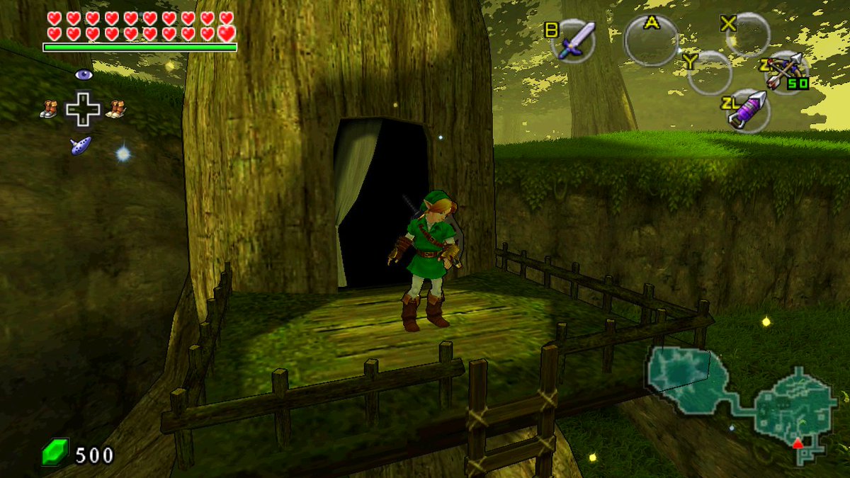 SrLinguicaVIVE's tweet photo. TriAevum, uma recompilação nativa para PC de The Legend of Zelda: Ocarina of Time 3D (Nintendo 3DS), utilizando o sistema AOT, com um renderizador NRI/Vulkan moderno, interface de usuário em tela única e gráficos personalizáveis.

- Sombreamento e contornos em estilo cel/toon.
- Oclusão ambiental, além de reflexos, sombras e anti-aliasing opcionais.
- Enquadramento widescreen real e campo de visão configurável.
- Interpolação visual de 60/90 FPS do estado original do jogo a 30 Hz. A lógica do jogo e a velocidade de jogo permanecem inalteradas.
- Texturas personalizadas compatíveis com Azahar e extração de texturas.
- Reimplementação da interface de usuário (HUD) e dos menus de tela única TopScreen .
- Jogabilidade configurável com câmera, teclado/mouse e controles independentes.
- Perfis de configurações nomeados, áudio e estados de salvamento.
- Grama gerada proceduralmente. Muita grama. Talvez até demais.

Sim, é feito usando IA!