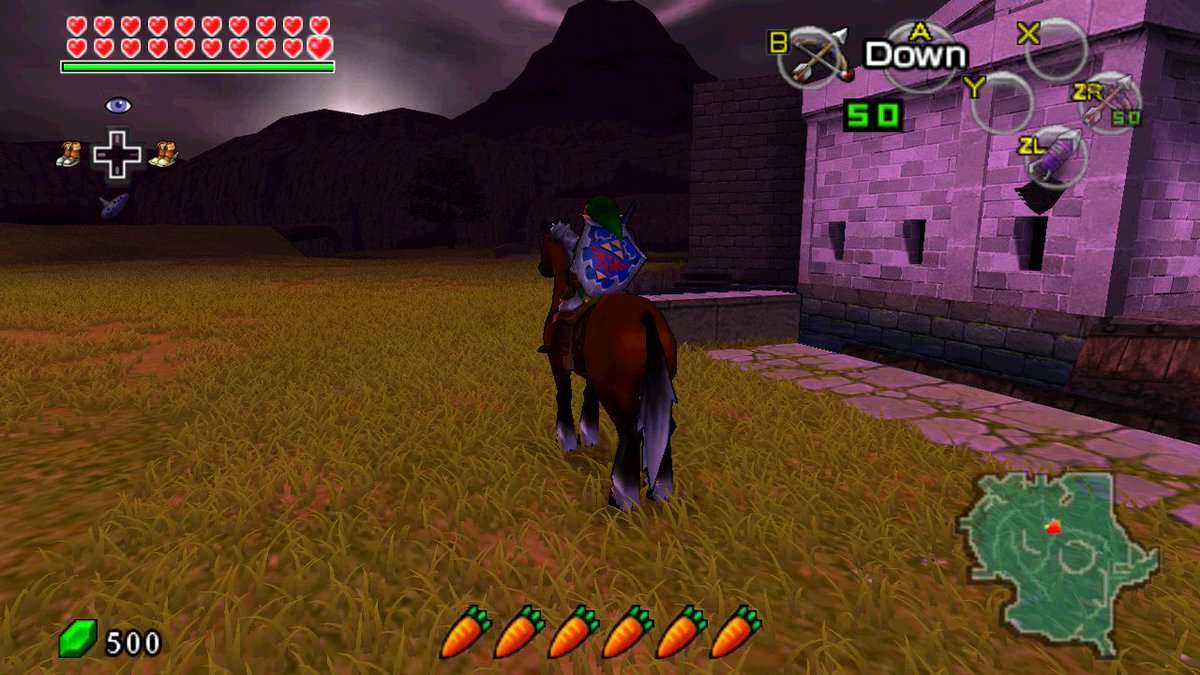 SrLinguicaVIVE's tweet photo. TriAevum, uma recompilação nativa para PC de The Legend of Zelda: Ocarina of Time 3D (Nintendo 3DS), utilizando o sistema AOT, com um renderizador NRI/Vulkan moderno, interface de usuário em tela única e gráficos personalizáveis.

- Sombreamento e contornos em estilo cel/toon.
- Oclusão ambiental, além de reflexos, sombras e anti-aliasing opcionais.
- Enquadramento widescreen real e campo de visão configurável.
- Interpolação visual de 60/90 FPS do estado original do jogo a 30 Hz. A lógica do jogo e a velocidade de jogo permanecem inalteradas.
- Texturas personalizadas compatíveis com Azahar e extração de texturas.
- Reimplementação da interface de usuário (HUD) e dos menus de tela única TopScreen .
- Jogabilidade configurável com câmera, teclado/mouse e controles independentes.
- Perfis de configurações nomeados, áudio e estados de salvamento.
- Grama gerada proceduralmente. Muita grama. Talvez até demais.

Sim, é feito usando IA!