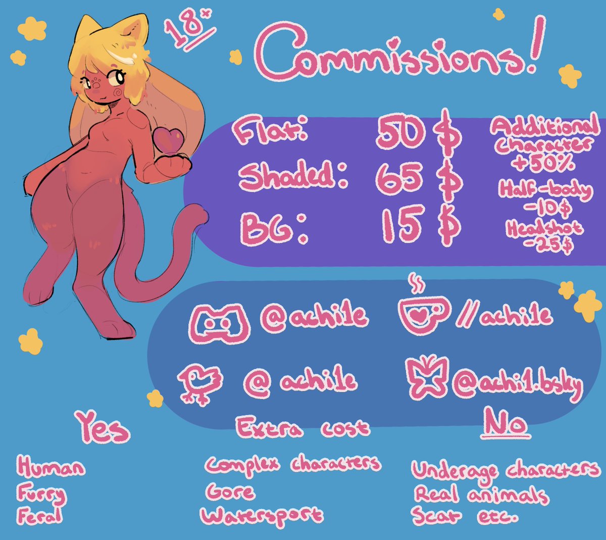 achi1e's tweet photo. Commissions open! <3 https://t.co/GdJLv3sYrn