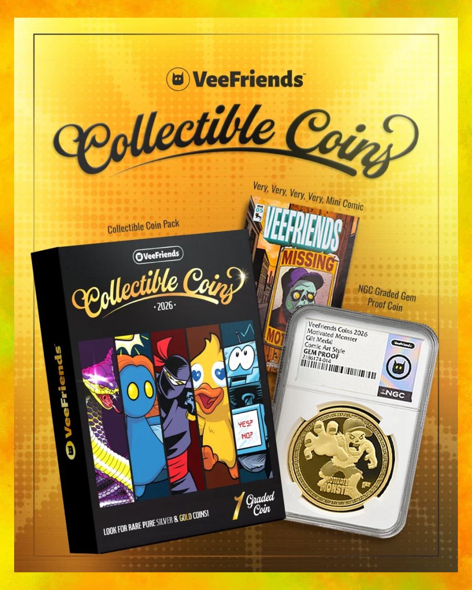 MiPops's tweet photo. 🚨SPECIAL EVENT WHATNOT STREAM🚨GLOBAL LAUNCH 🚨 Thursday; Sept 17 2026 at 6PM 🕕 Join MiPOPS! on #WhatNot for auctions/breaks on the new #VeeFriends #CollectibleCoins. Plus givvys all stream long!

https://t.co/2rIkouDX1r https://t.co/R3C33Ub0zN