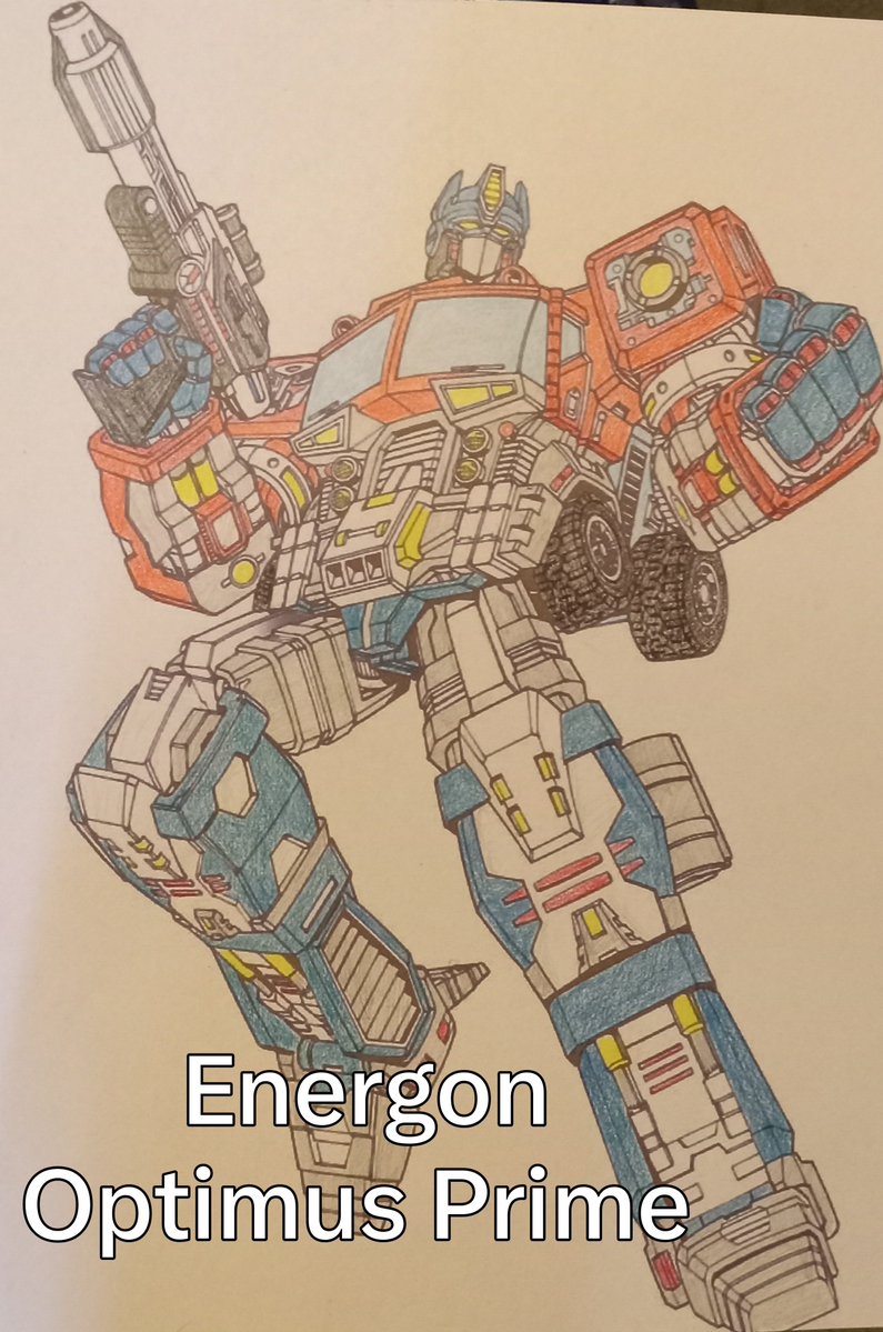Fishie228's tweet photo. I can NOT claim the original line work as my own, but the colors are my own.
#Godzilla #Ultraman #Transformers #OptimusPrime #colorpencils https://t.co/txhKusNCLn