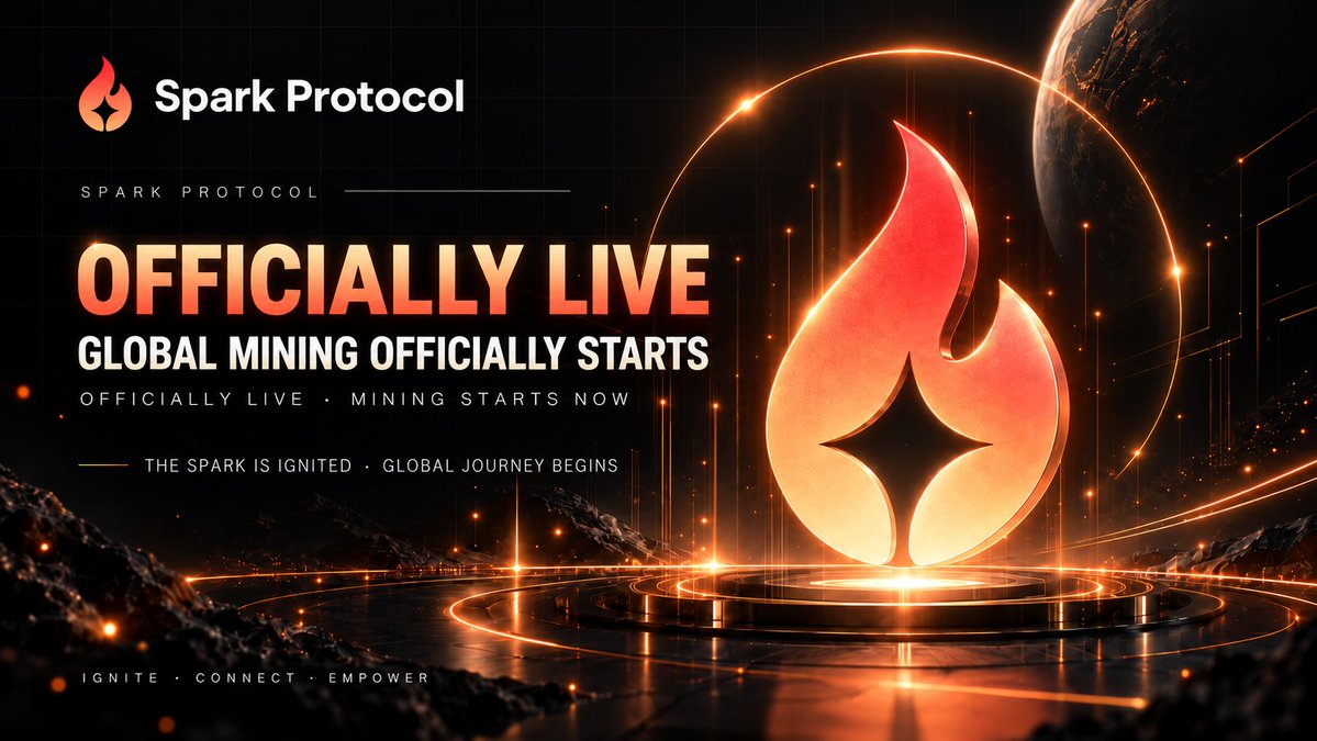 SparkProtoc's tweet photo. 🔥 SPARK PROTOCOL IS OFFICIALLY LIVE.
The wait is over  
Global mining officially starts now

A new chapter begins as Spark Protocol moves into its next stage of global ecosystem growth

#SparkProtocol #SPX #Mining #Web3 #DeFi #OfficialLaunch https://t.co/cyhWOCZlnK