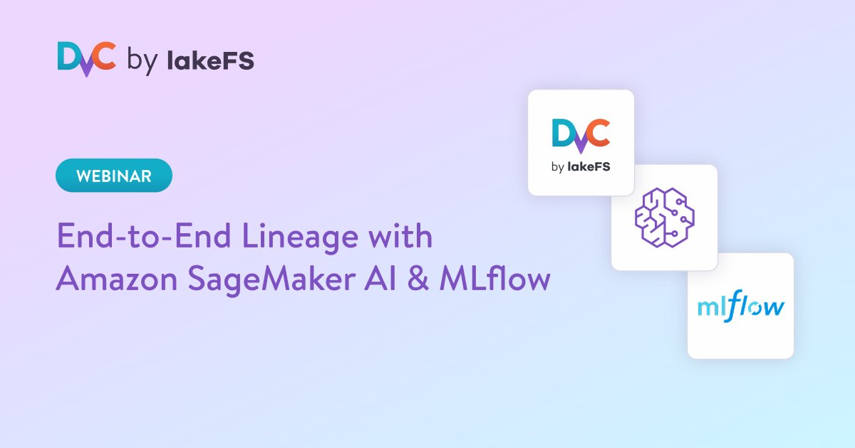 DVCorg's tweet photo. How do you prove a specific record was excluded from training after an opt-out? Next week AWS's own solutions architects show the pattern live 👉🏼 DVC + SageMaker AI + MLflow. Sept 22. 

Register here: https://t.co/H9W2Tboh95 https://t.co/mSIF5vkkQn
